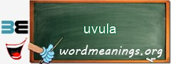 WordMeaning blackboard for uvula